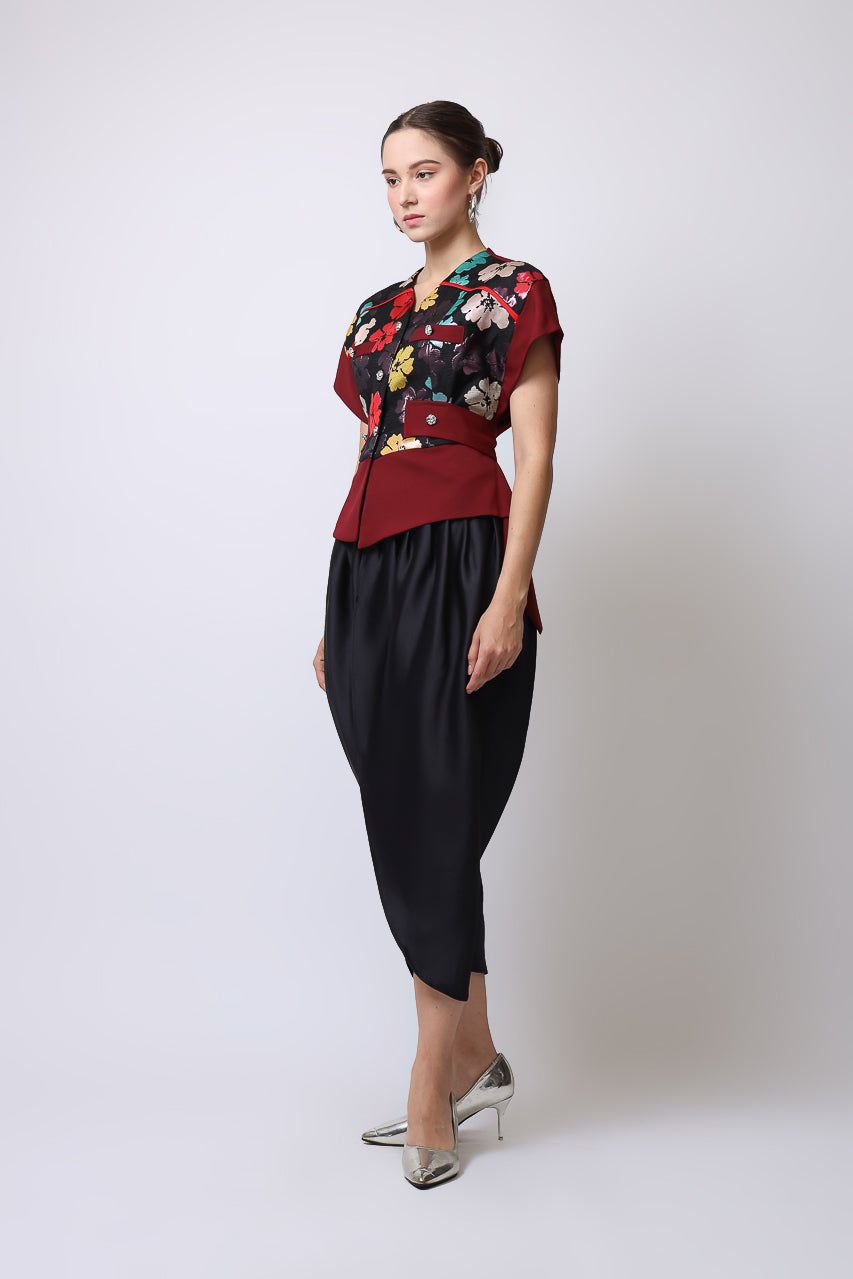 Bloom et Champs Top Tassel Maroon/ Celana Aladin