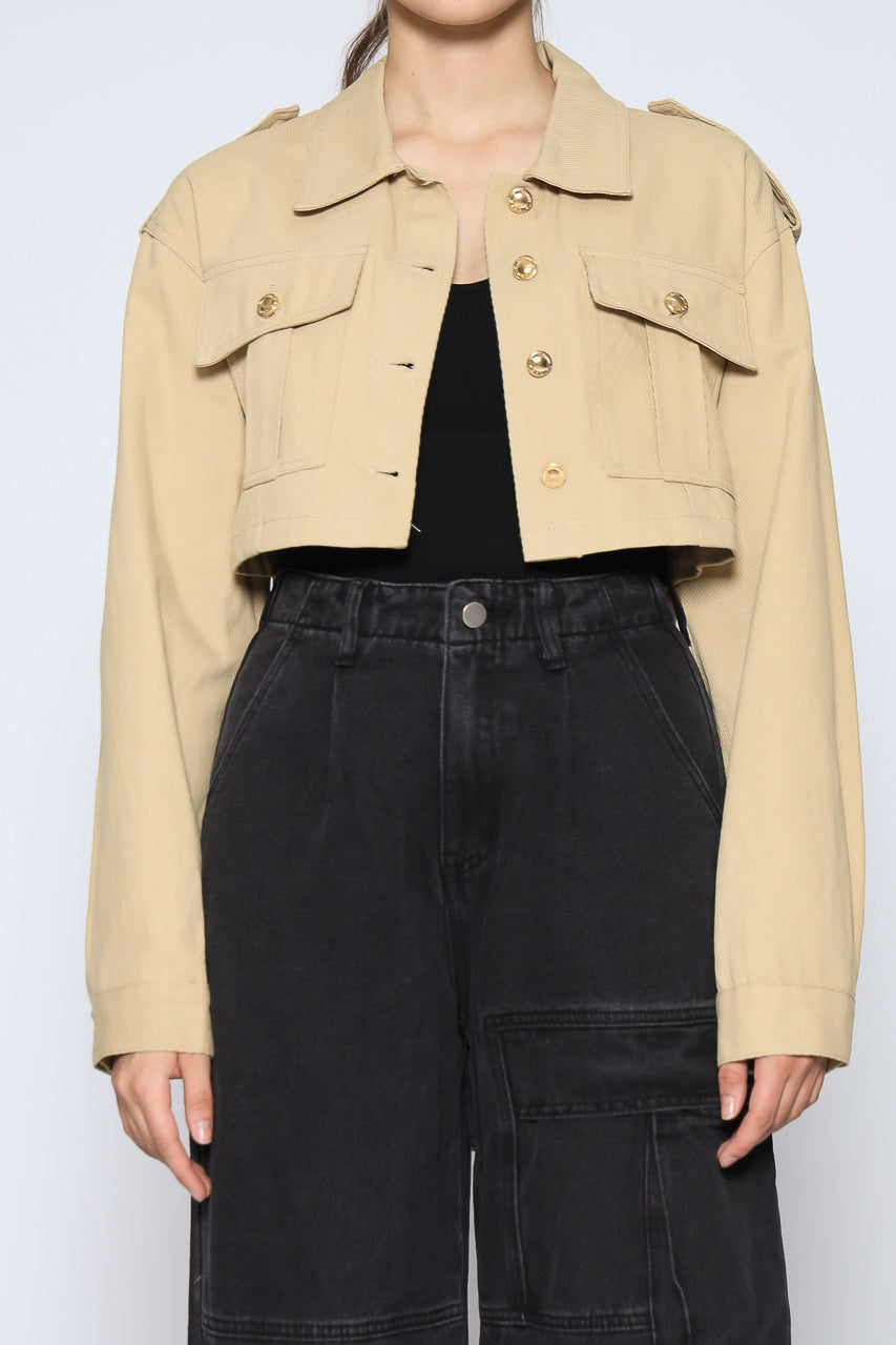 Bloom et Champs Beige Corduroy Jacket