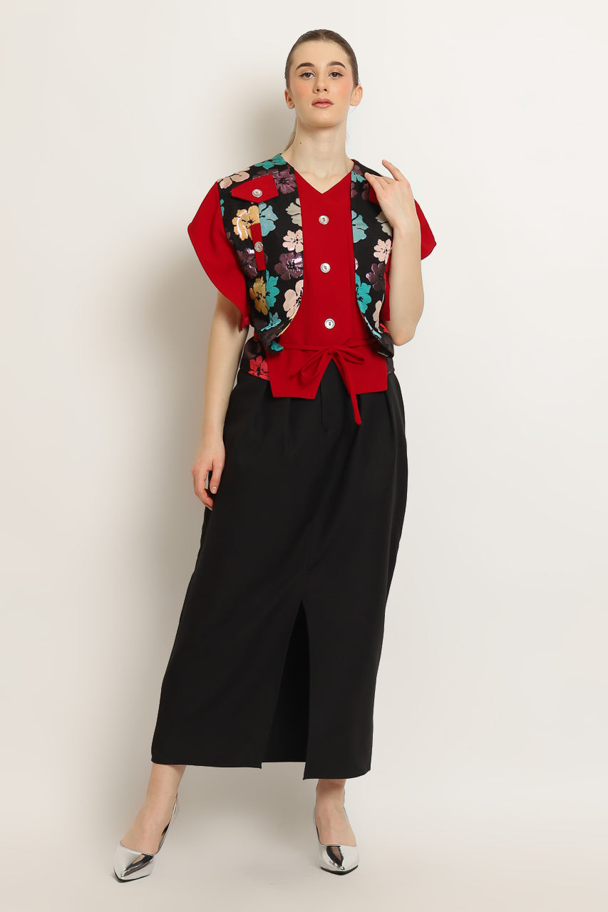 Bloom et Champs Batwing Top Floral