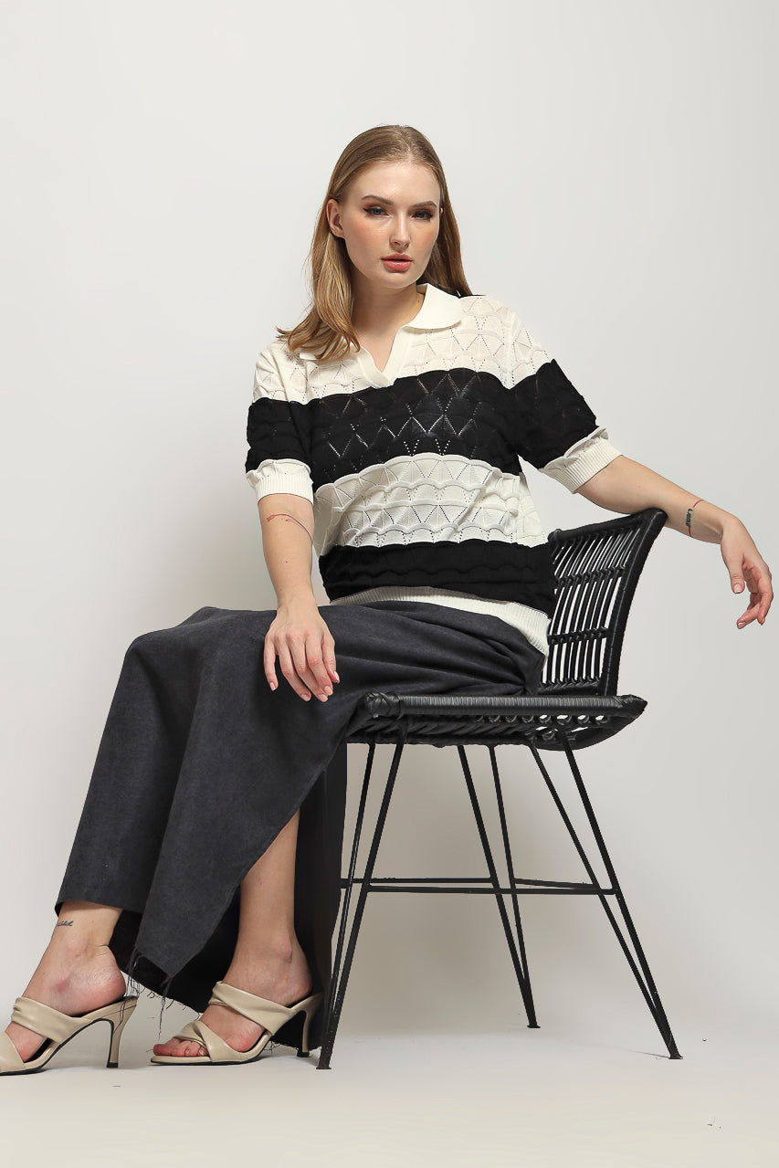 Bloom et Cotton Stripe Knit