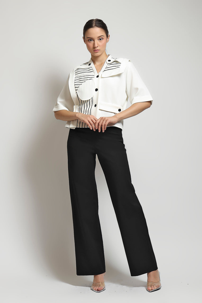 Bloom et Champs Kemeja Aksen Stripe