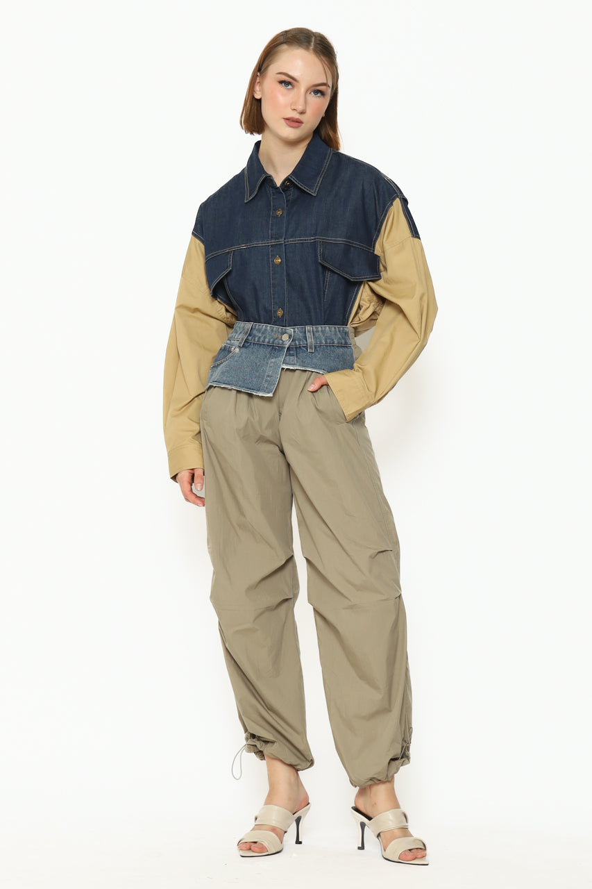 Bloom et Cotton Mocha Denim Shirt