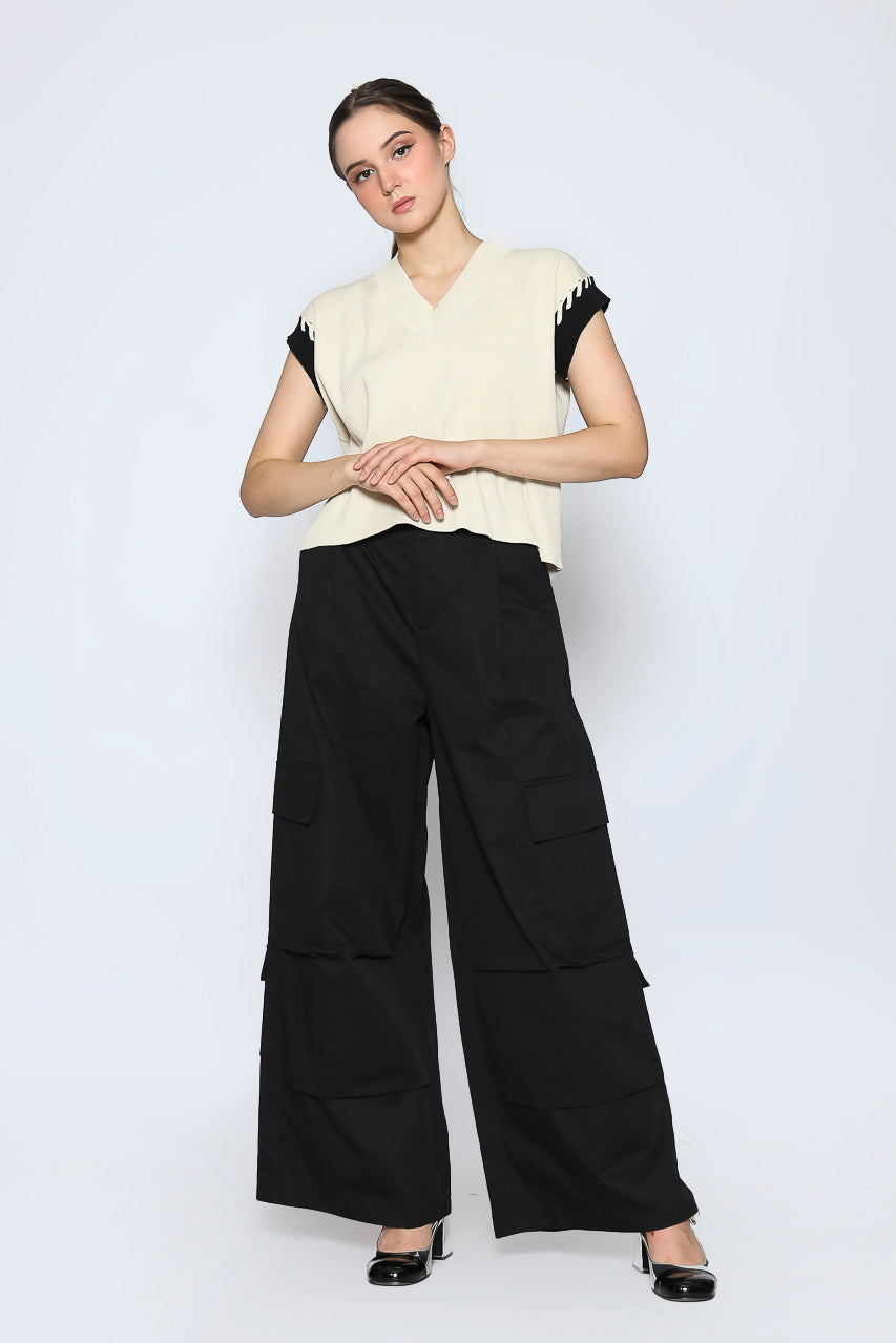 Bloom et Champs Cargo Pocket Wrinkle Pants