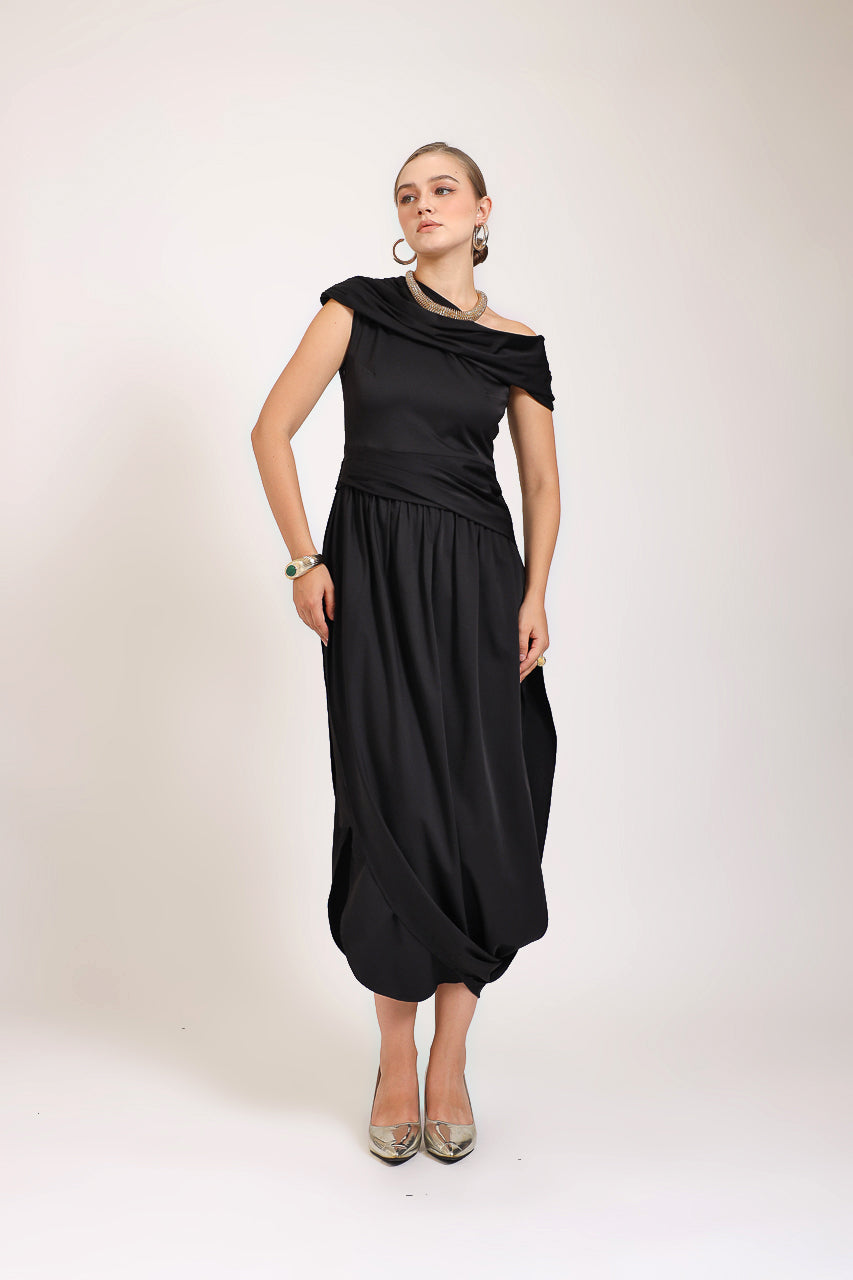 Bloom et Champs Sabrina Saten Dress