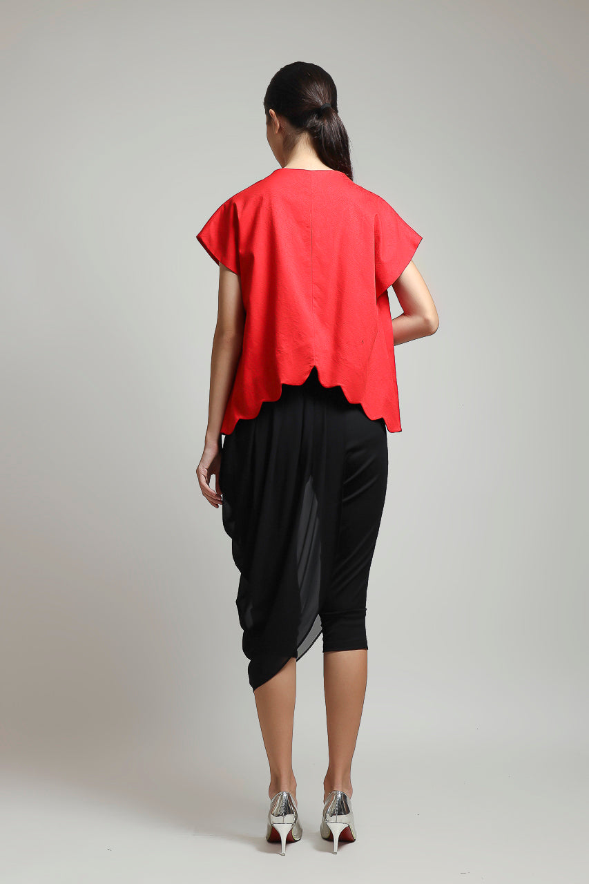 Bloom et Champs Kemeja Floral Scalloped