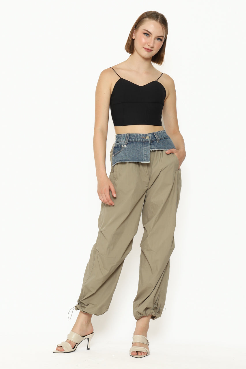 Bloom et Cotton Denim Jogger Pants