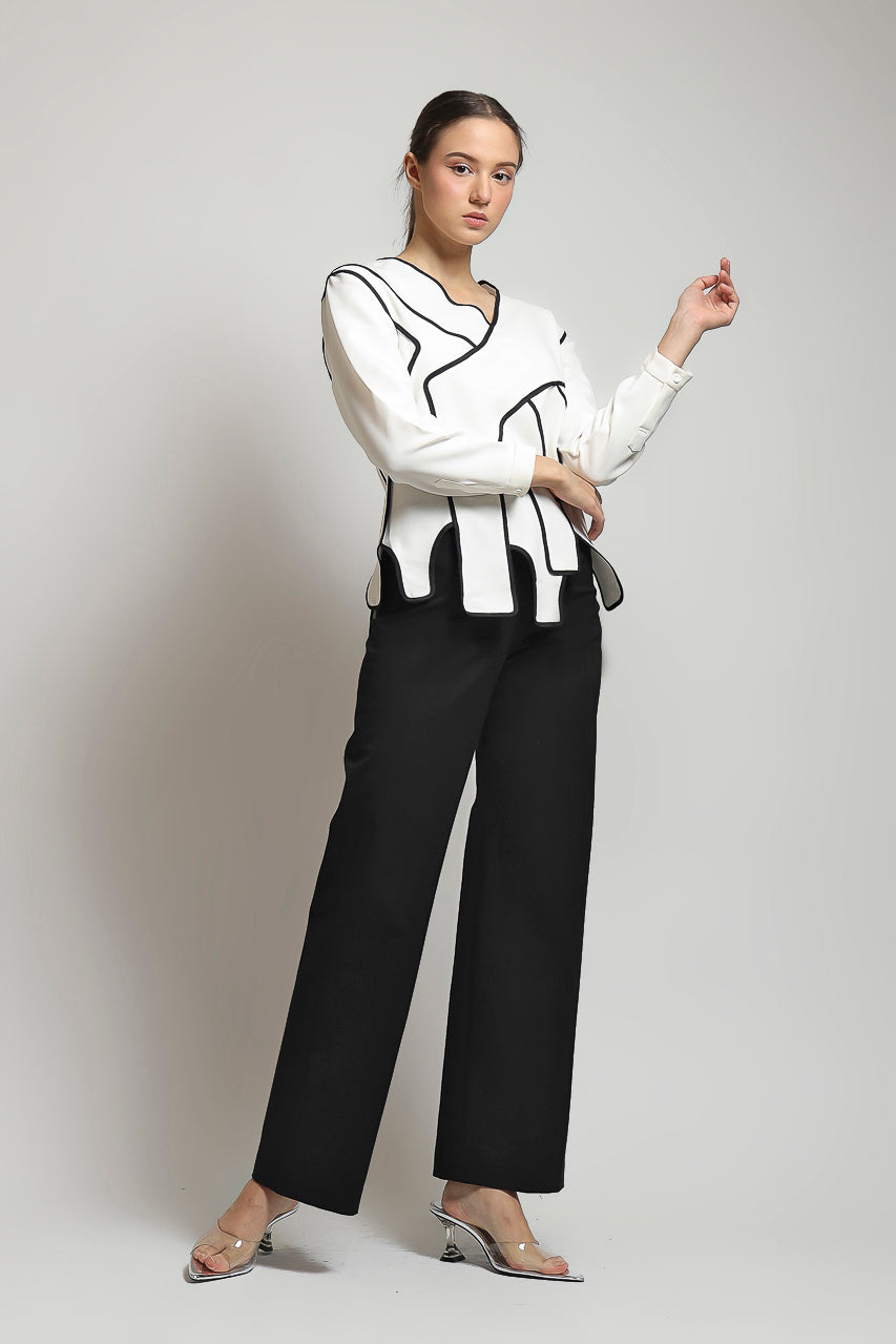 Bloom et Champs Top Assymetry Long Sleeved