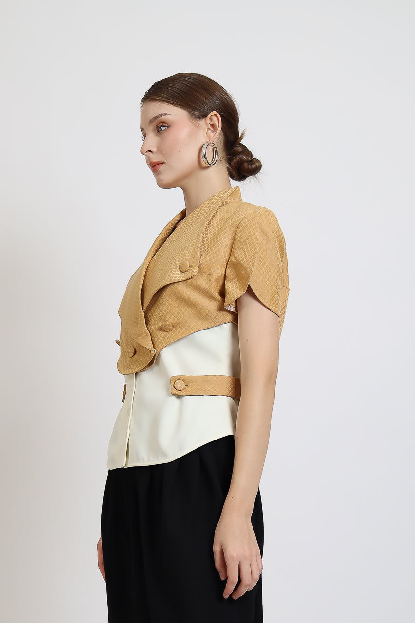 Bloom et Champs Honey Mustard Blouse