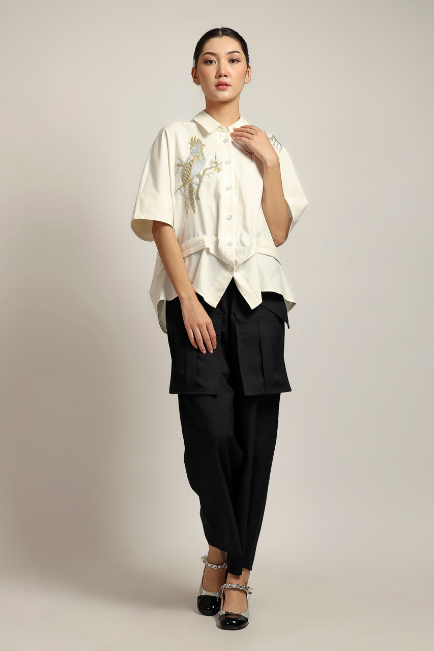 Bloom et Champs Kemeja Bordir Cacatu