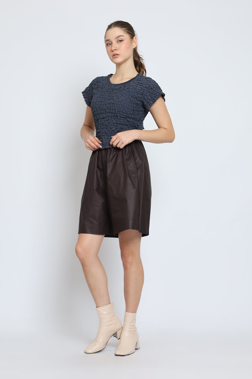 Bloom et Cotton Bubble Pleats Top and Elastic Cullotes