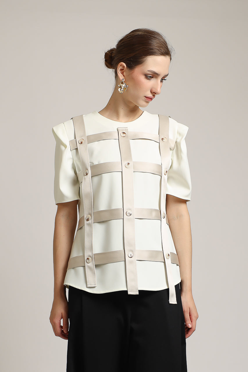 Bloom et Champs Blouse Anyaman Kancing