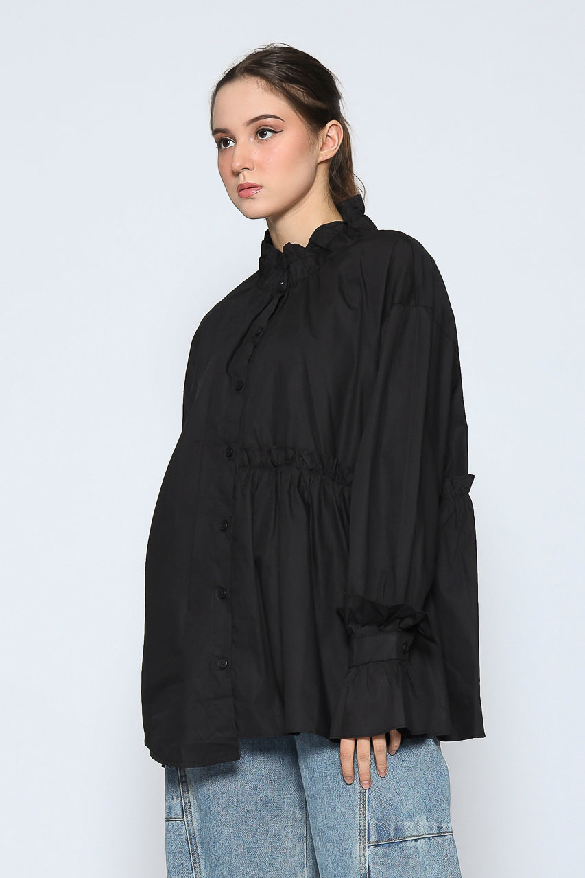 Bloom et Cotton High Neck Shirt