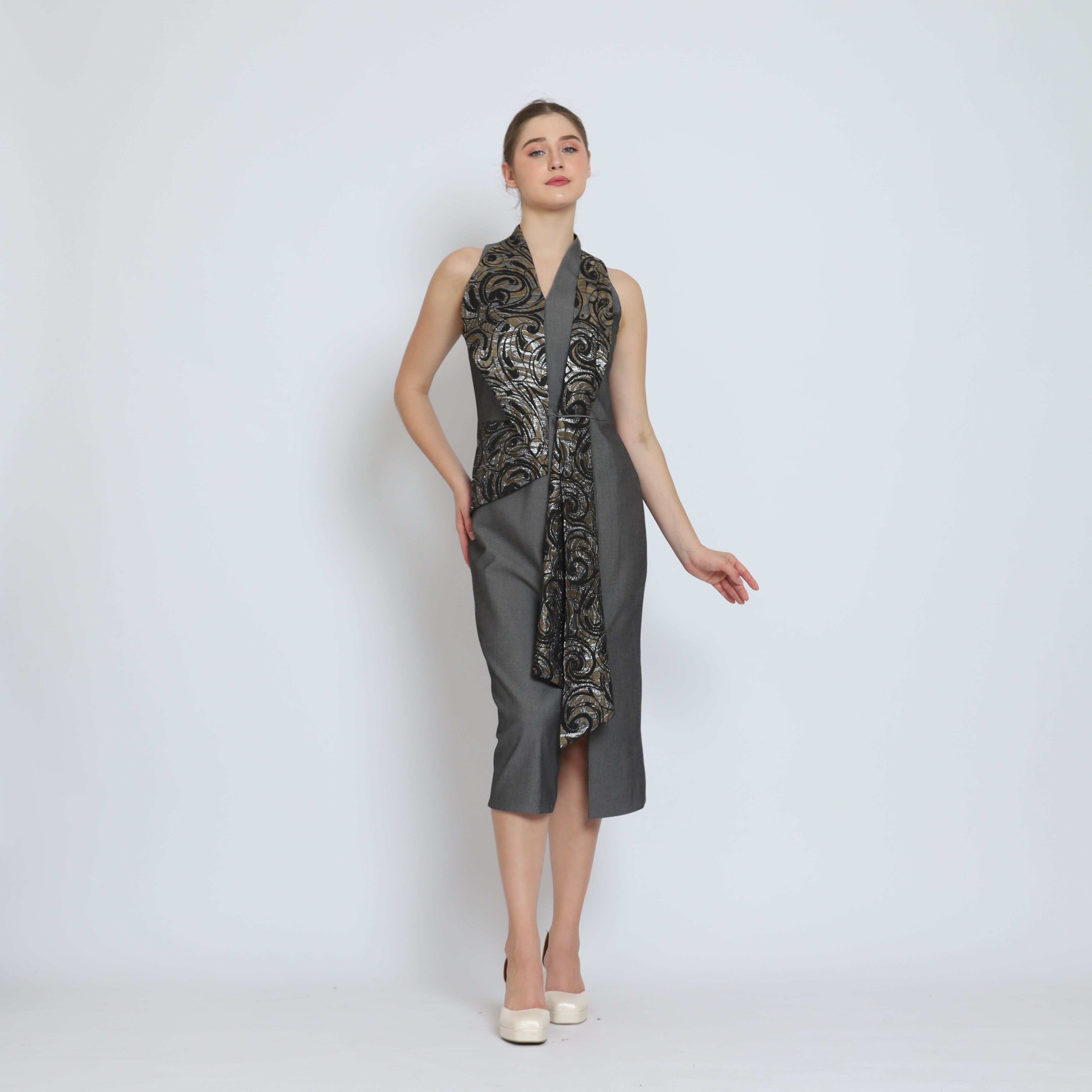Bloom et Champs Dress Scarf Jacquard