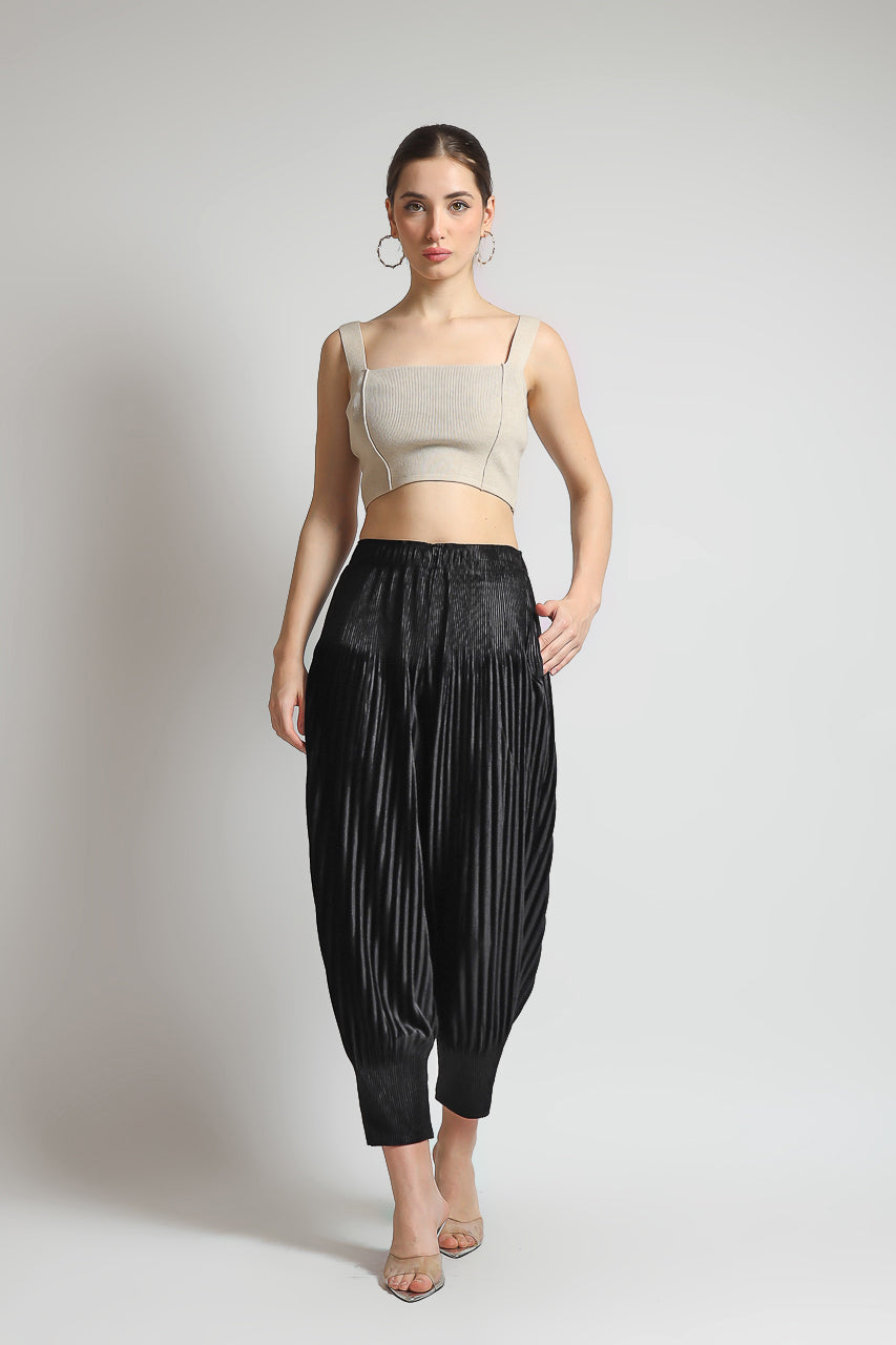 Bloom et Champs Casual Pleats Jacket and Velvet Pleats Pants