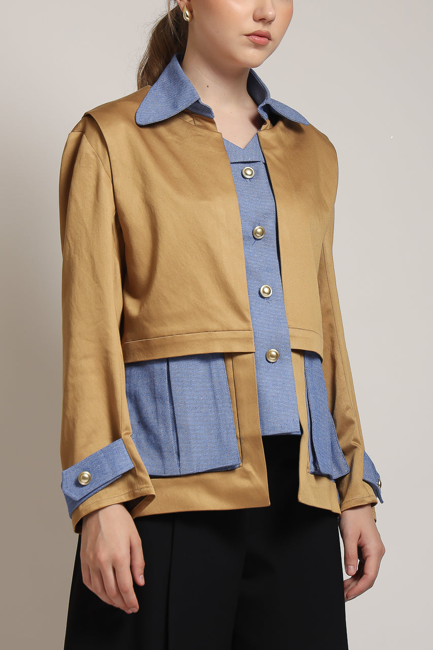 Bloom et Champs Kemeja Safari Denim