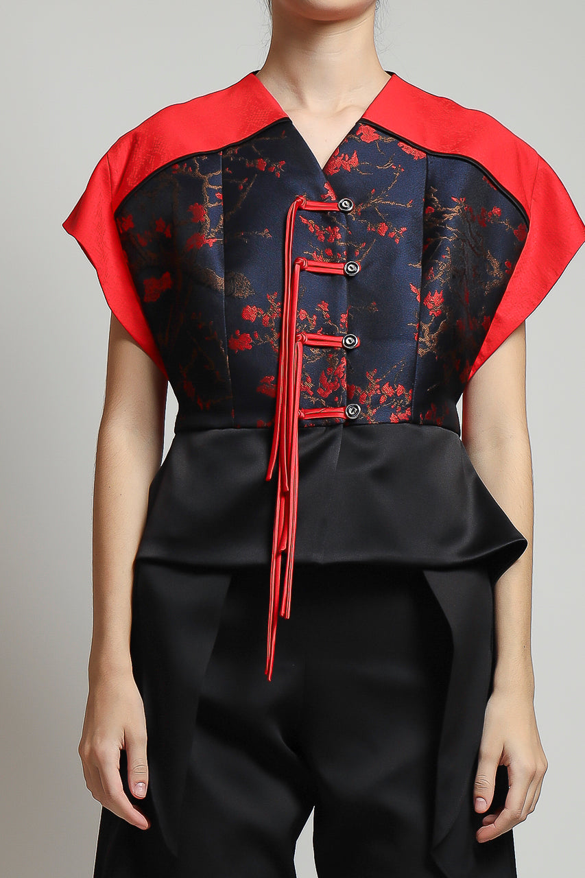 Bloom et Champs Tassel Top Jacquard