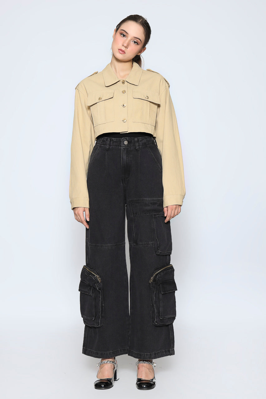 Bloom et Champs Beige Corduroy Jacket