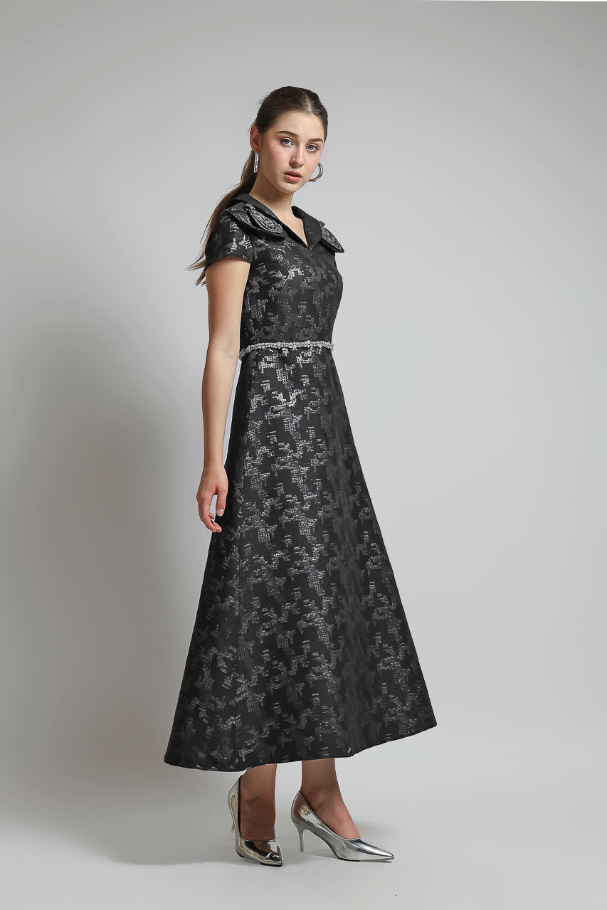 Bloom et Champs Rosies Jacquard Dress
