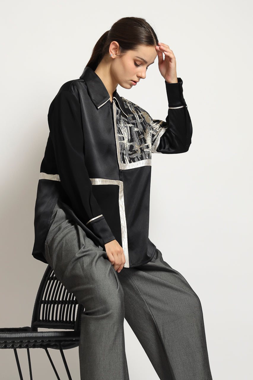 Bloom et Champs Kemeja Jacquard Siku