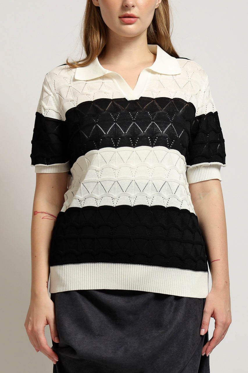 Bloom et Cotton Stripe Knit