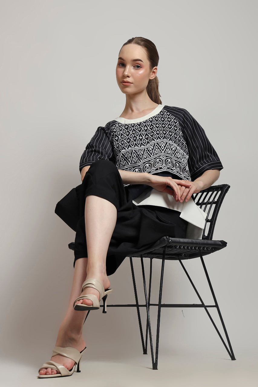 Bloom et Champs Top Mono Motif