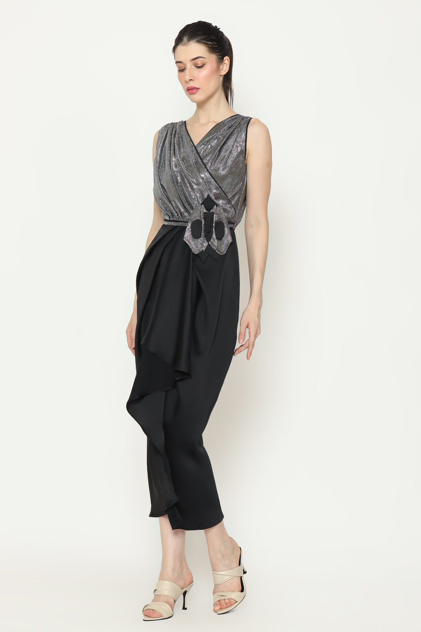 Bloom et Champs Dress Kembang Hitam