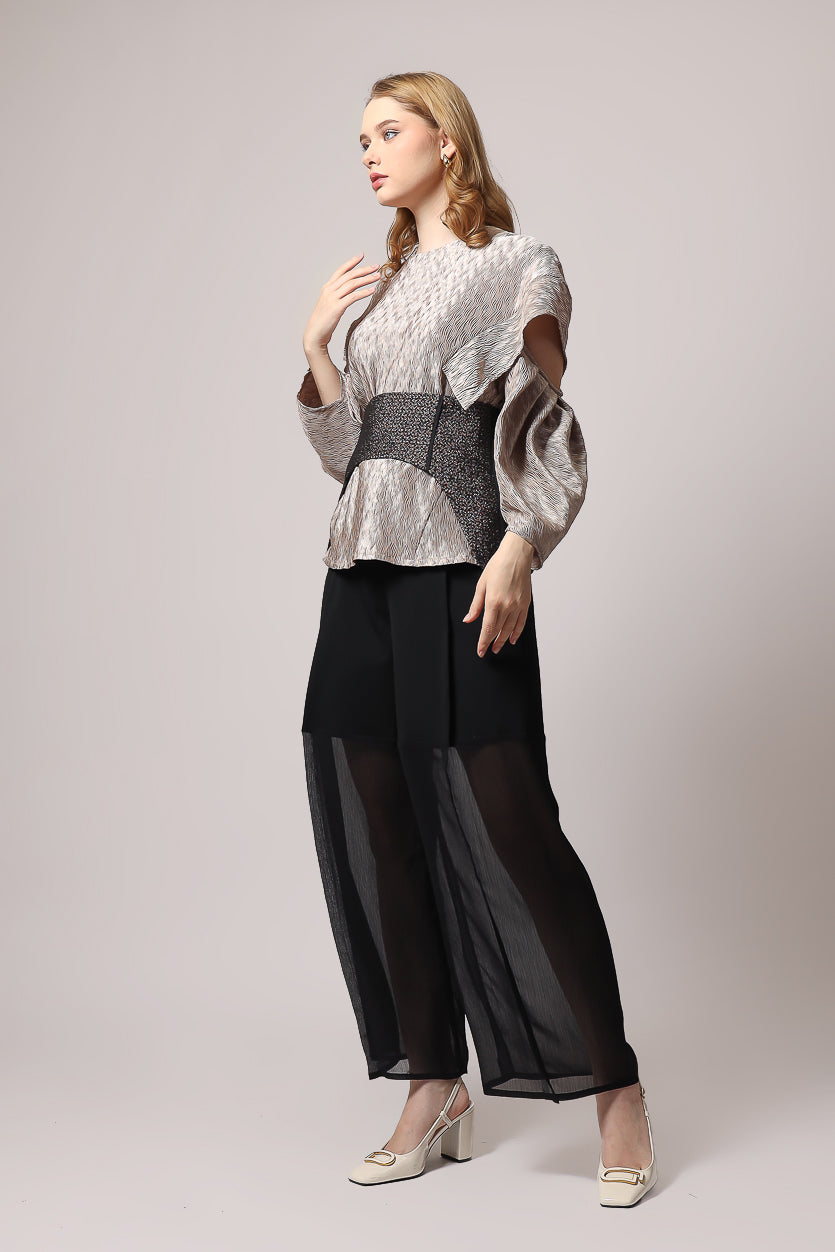 Bloom et Champs Top Obi Jacquard/Bloom Celana Alena Chiffon