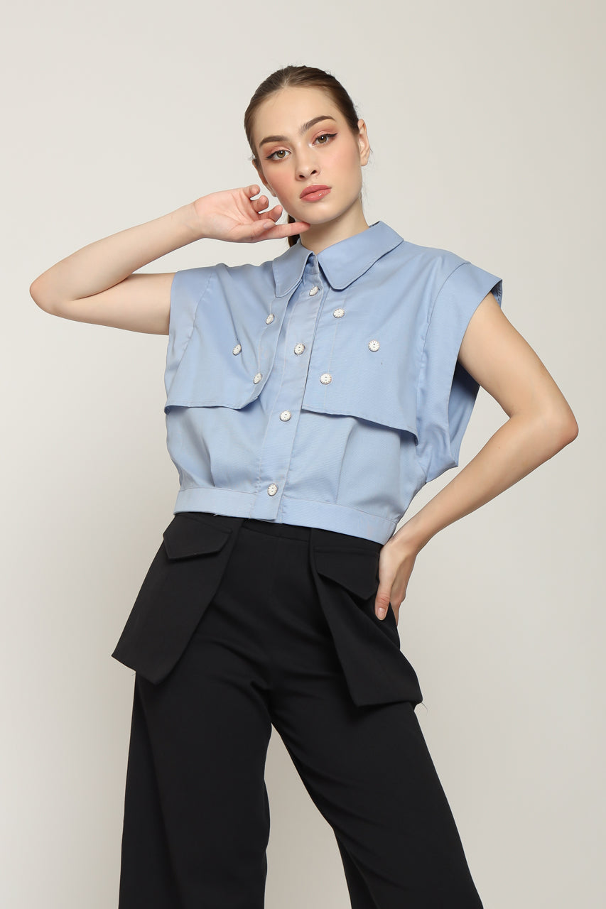 Bloom et Cotton Baby Blue Shirt