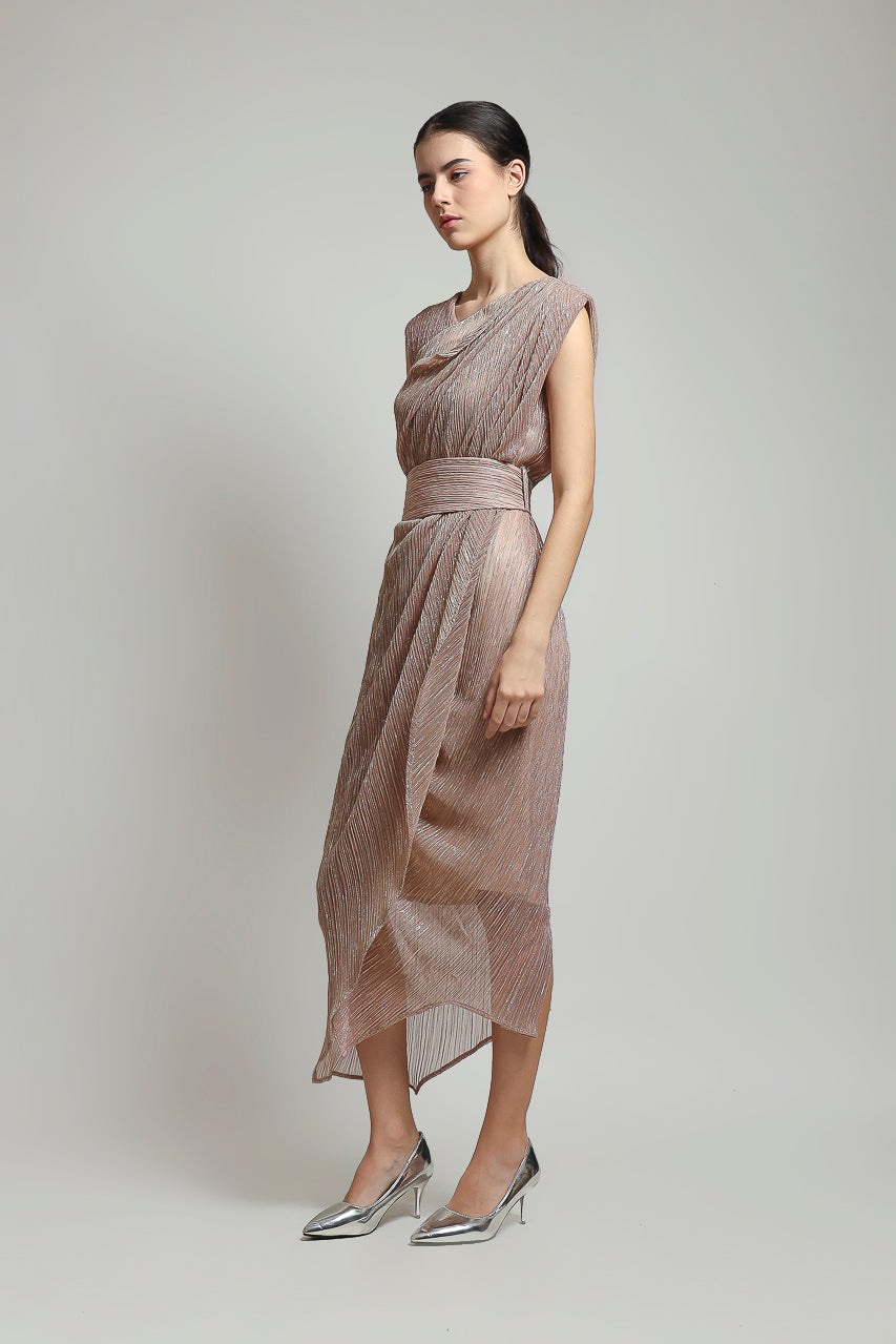 Bloom et Champs Silverish Dress Nude
