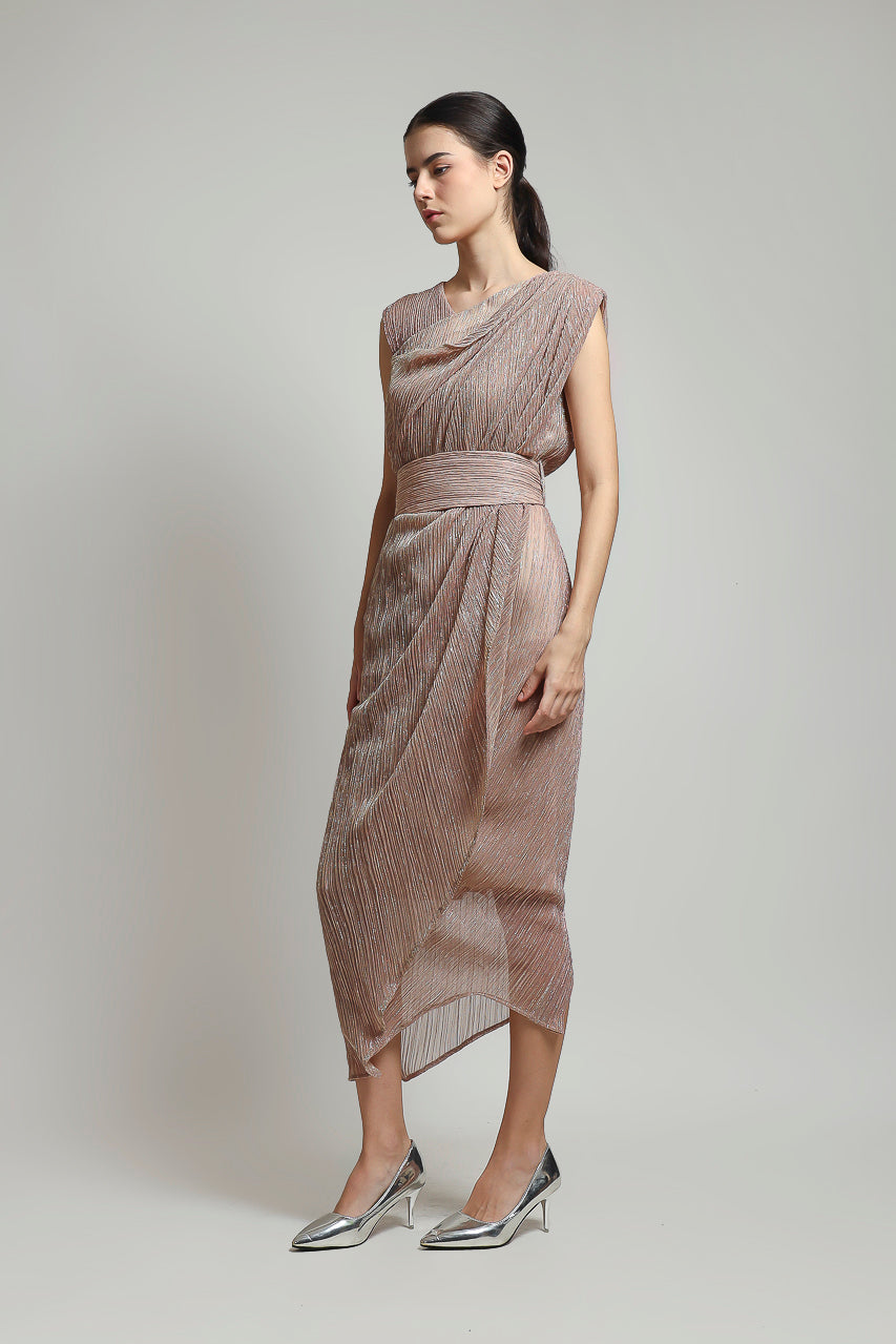 Bloom et Champs Silverish Dress Nude