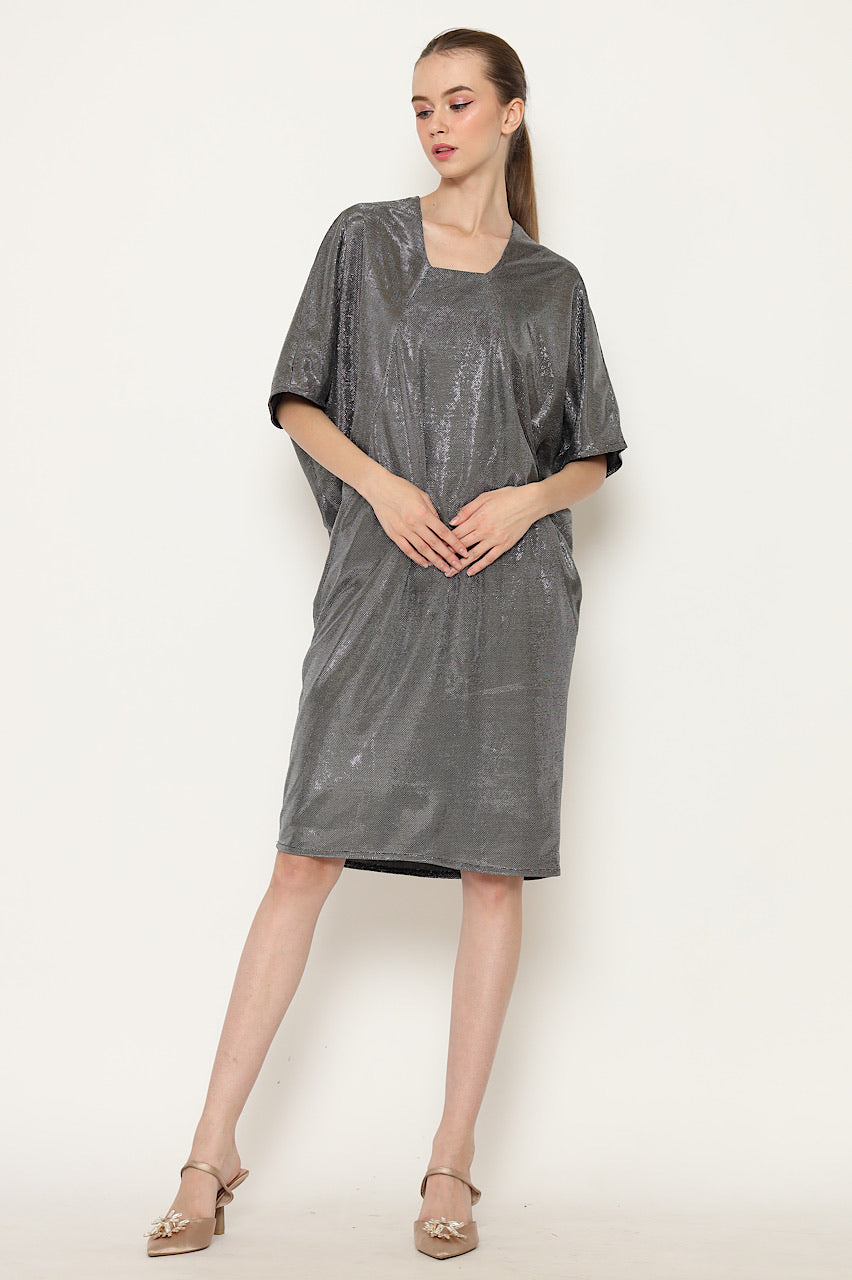 Bloom et Champs Dress Copper In Silver sparkle