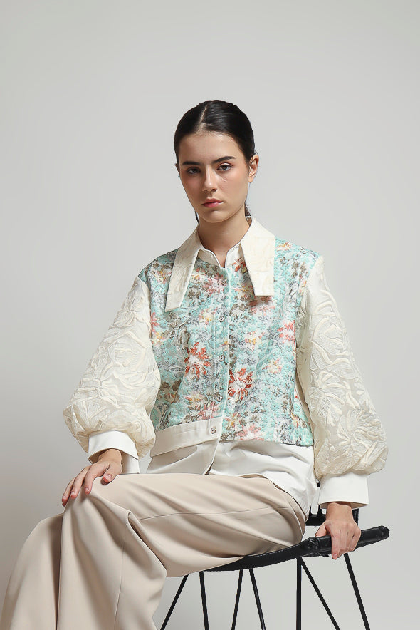 Bloom et Champs Tosca Lace Floral Shirt