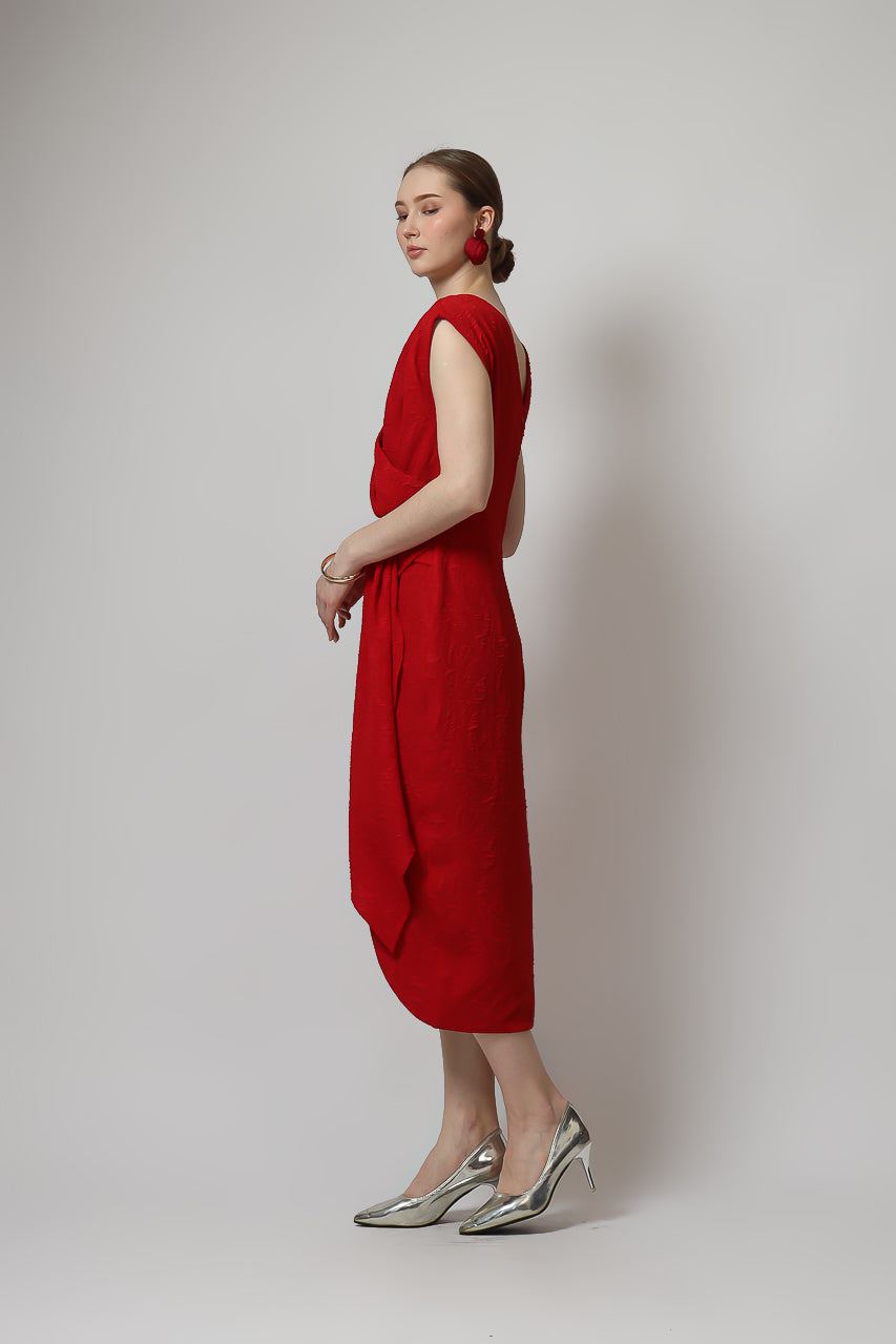 Bloom et Champs Dress Sylvie Emboseed Merah