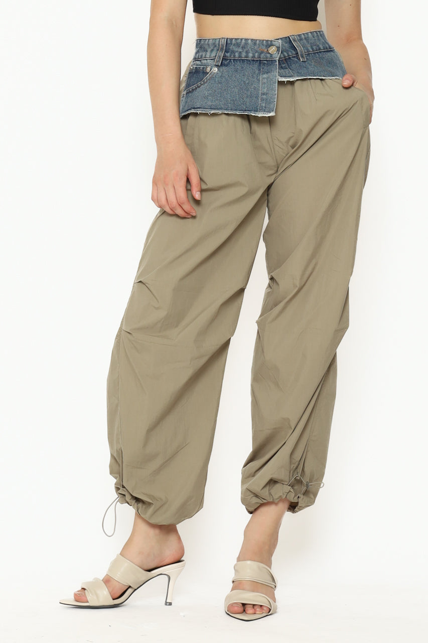 Bloom et Cotton Denim Jogger Pants