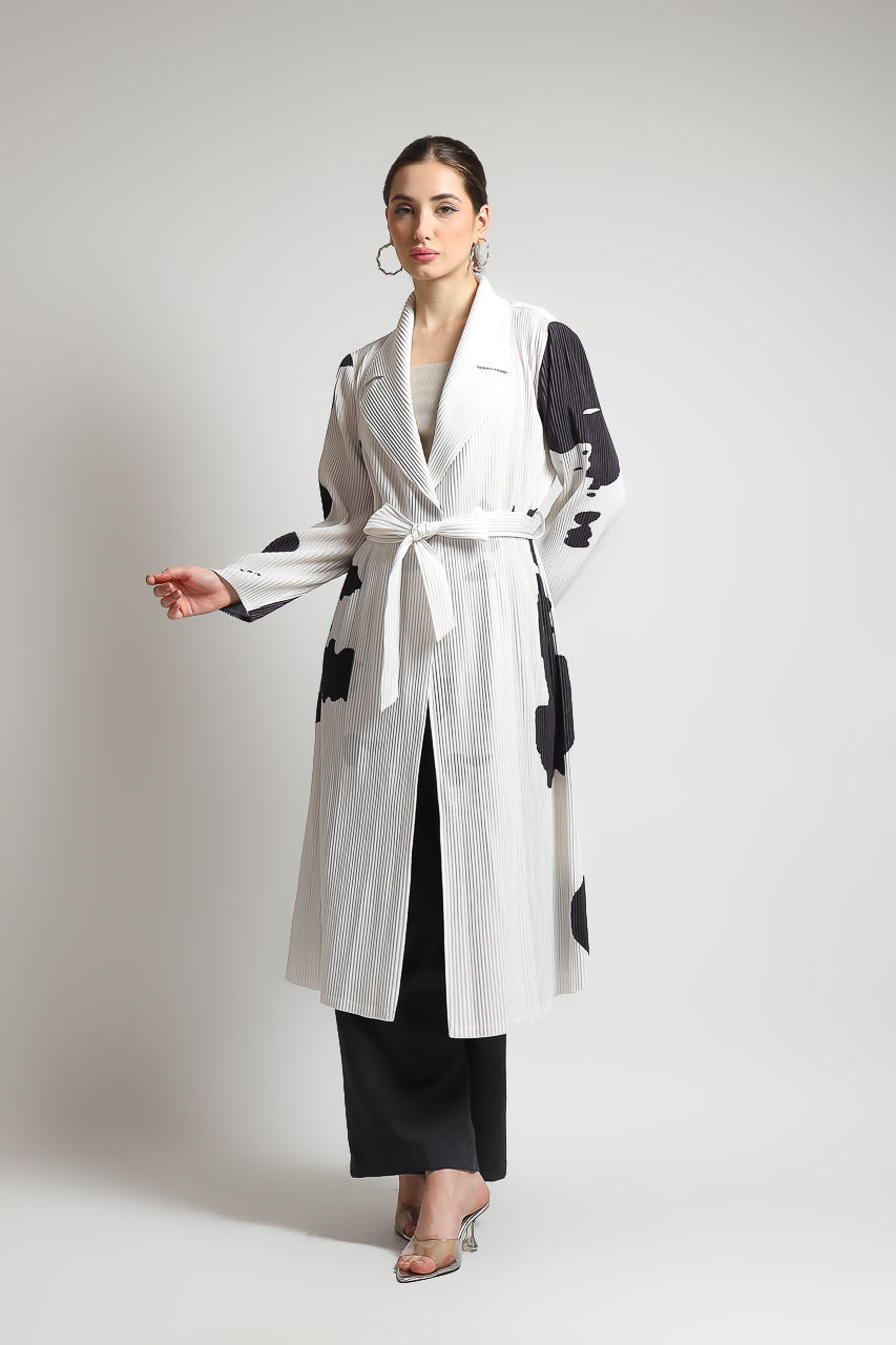 Bloom et Champs Long Panda Vest Pleats