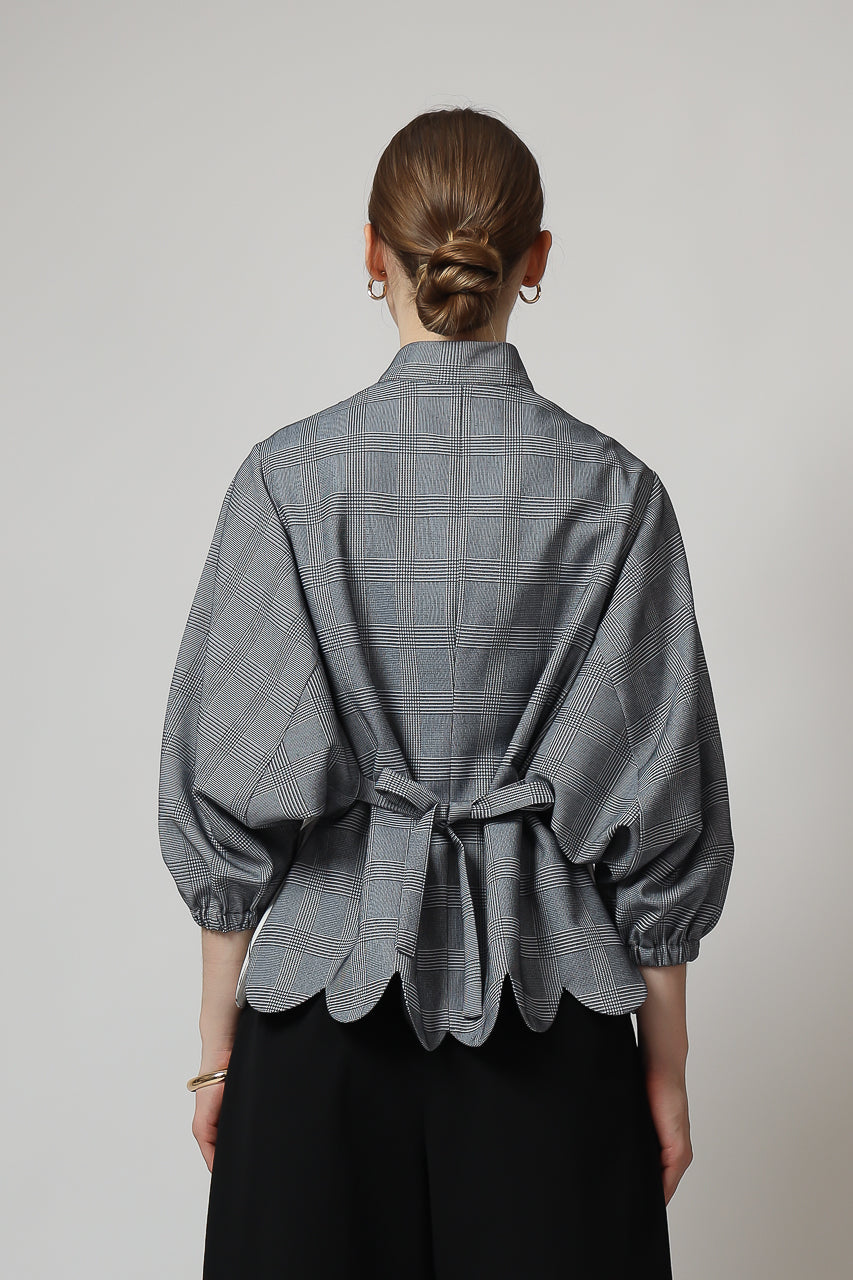 Bloom et Champs Pinnacle Shirt in Grey Checkered