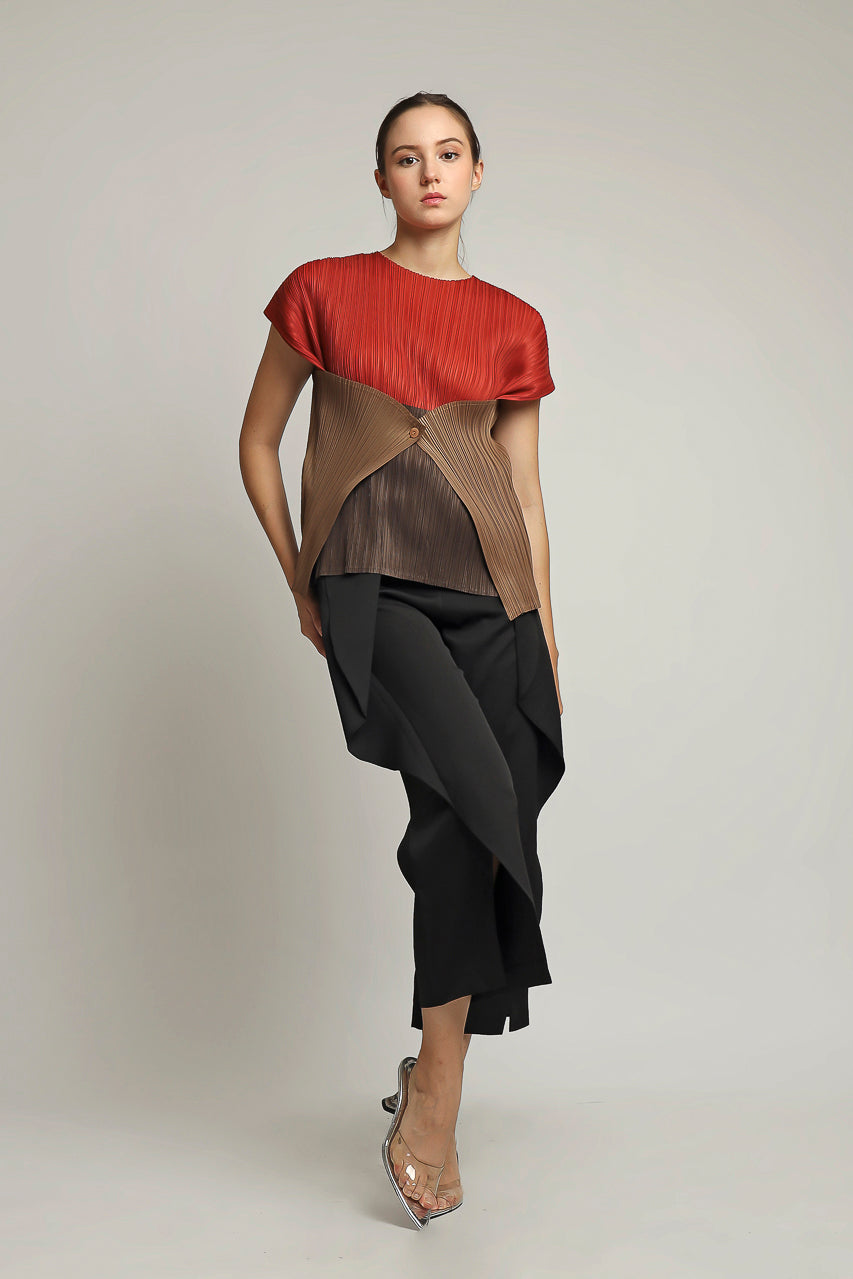 Bloom et Champs Three Tone Pleats