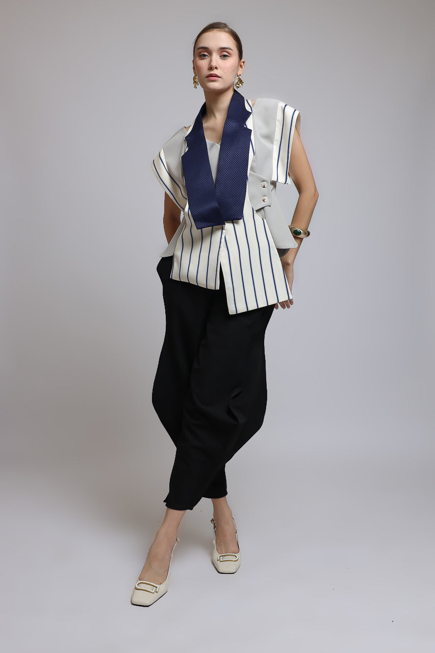 Bloom et Champs Vest Stripe Blouse/Celana Doremi