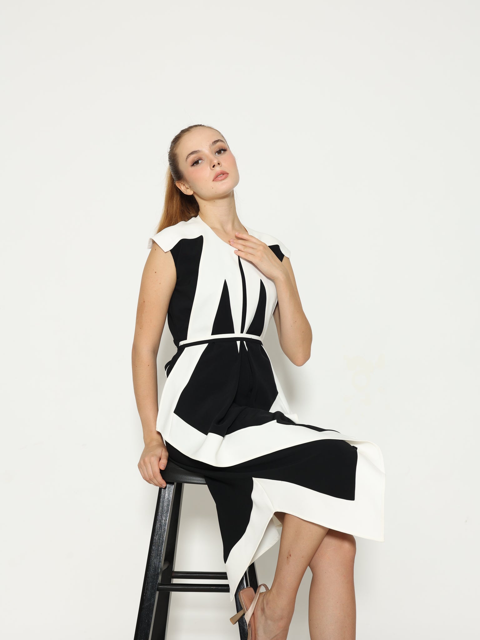 Bloom et Champs Assymetry Panda Dress