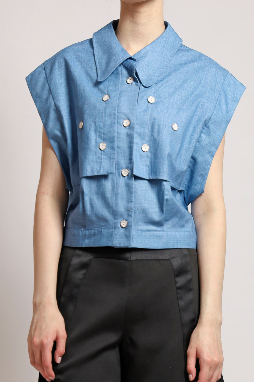 Bloom et Champs Kemeja Baby Blue