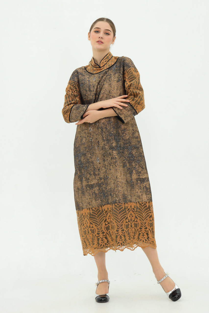 Bloom et Champs Dress Karung Jacquard