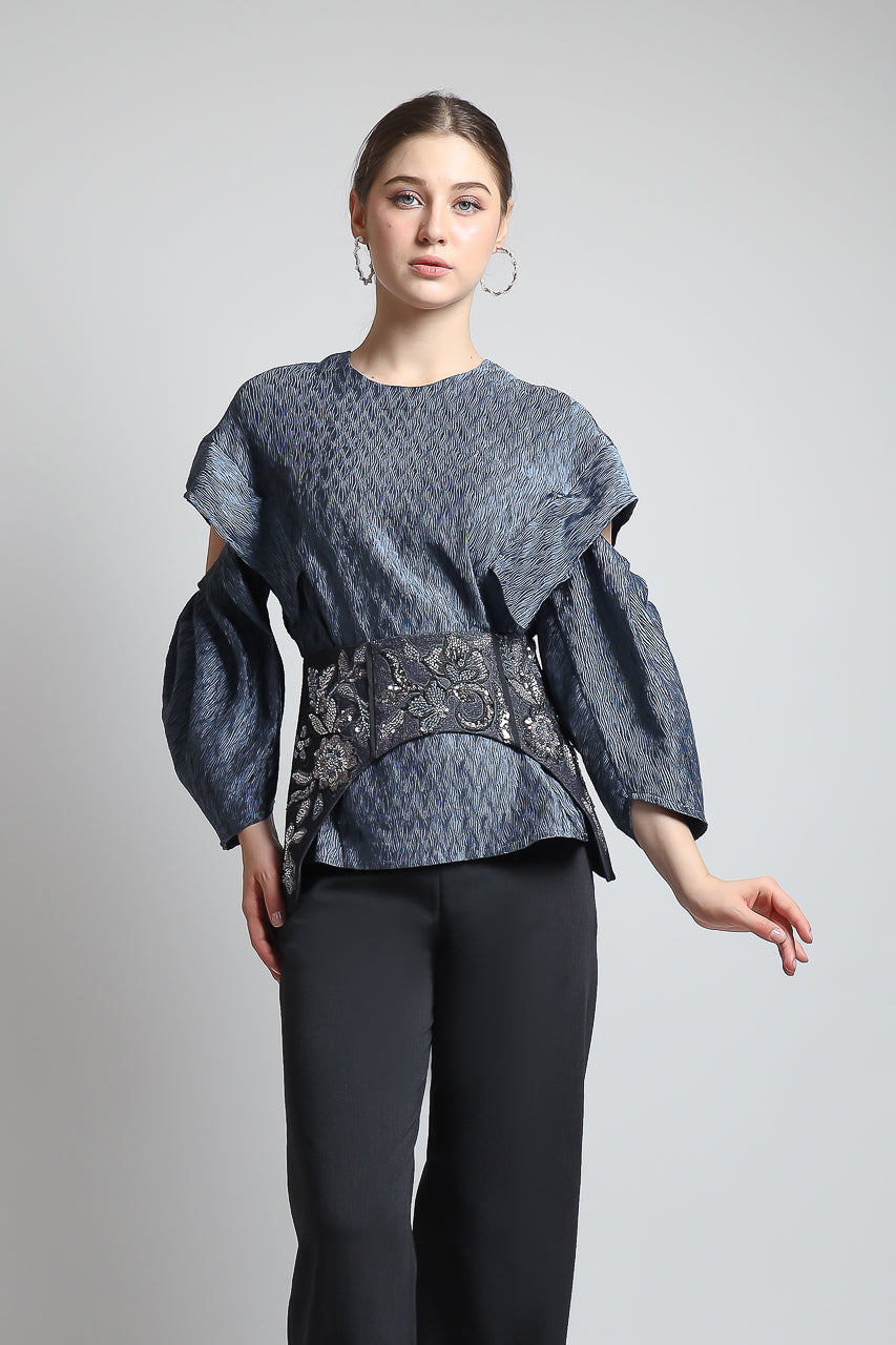 Bloom et Champs Top Obi Saten Pleats