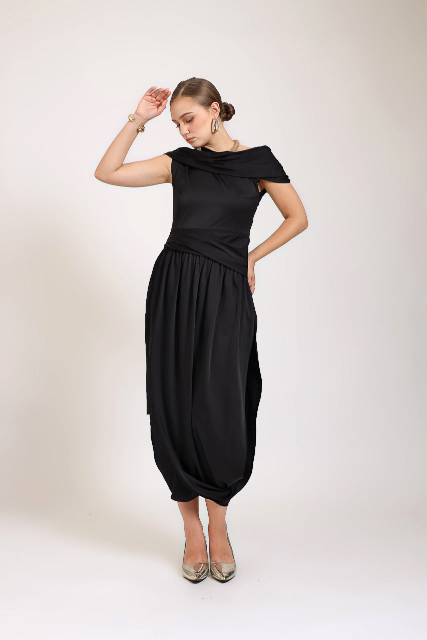 Bloom et Champs Sabrina Saten Dress