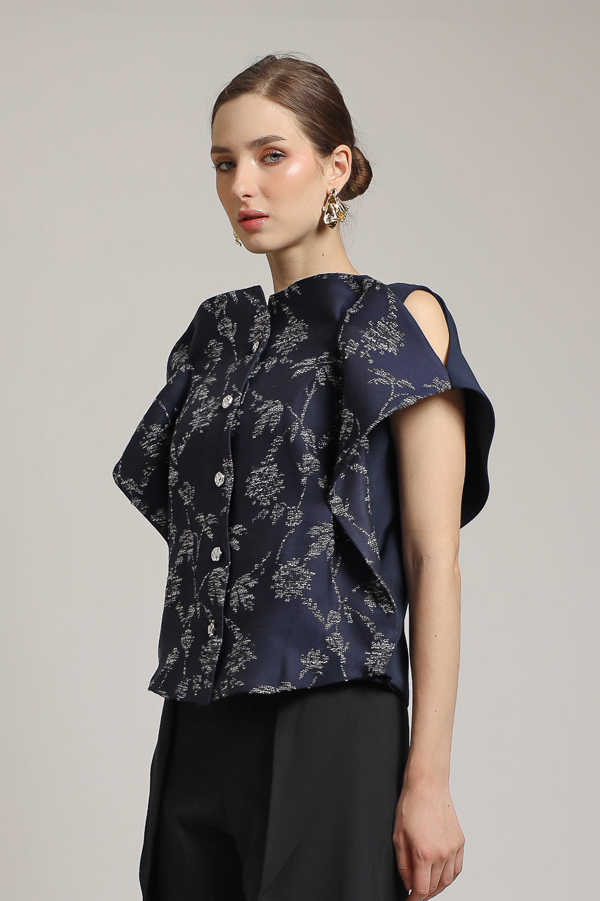 Bloom et Champs Ranting Blouse Navy