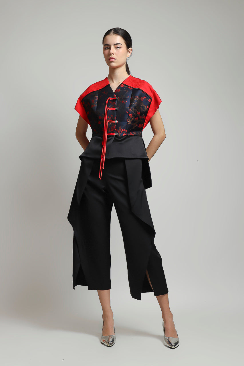 Bloom et Champs Tassel Top Jacquard