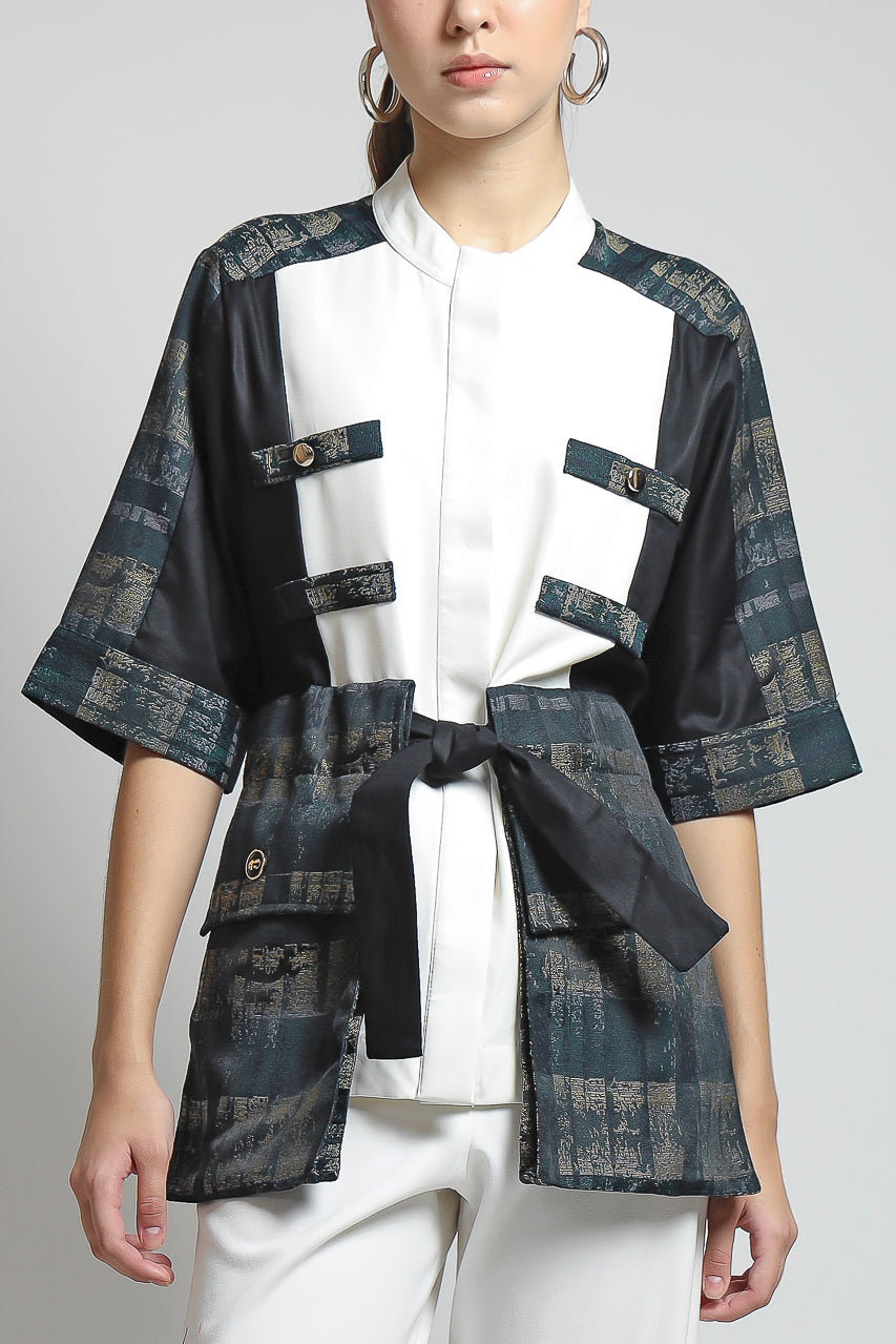 Bloom et Champs Kemeja Leah Jacquard