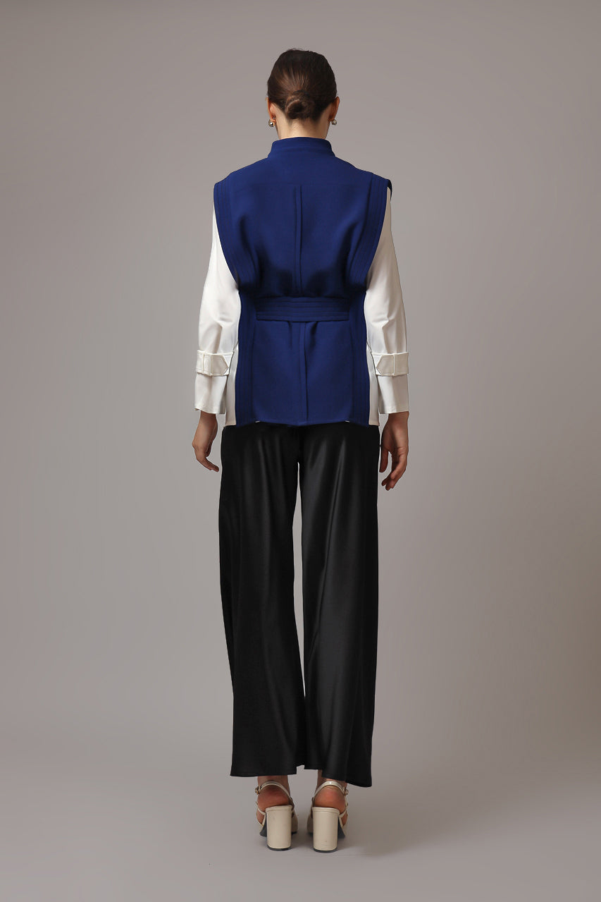 Bloom et Champs Kemeja Aksen in Azure Blue