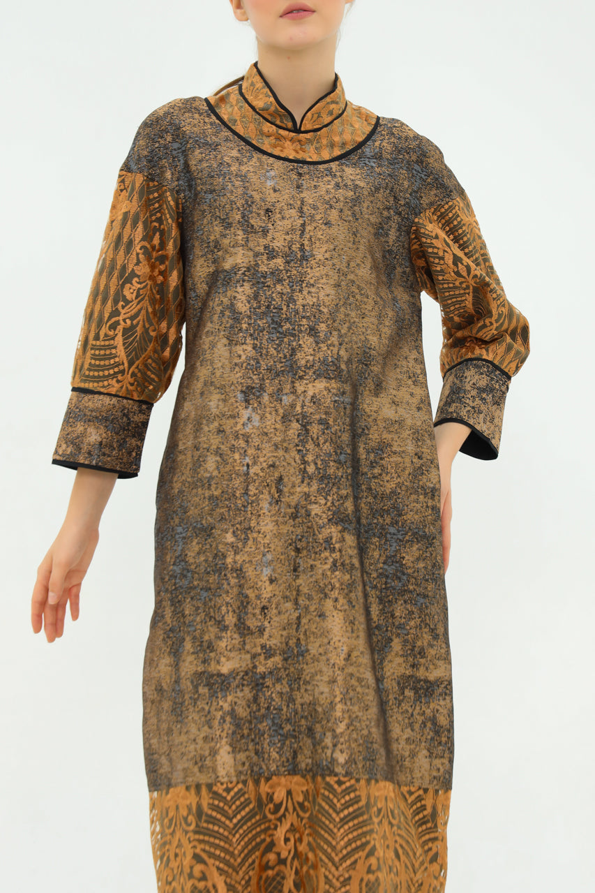 Bloom et Champs Dress Karung Jacquard