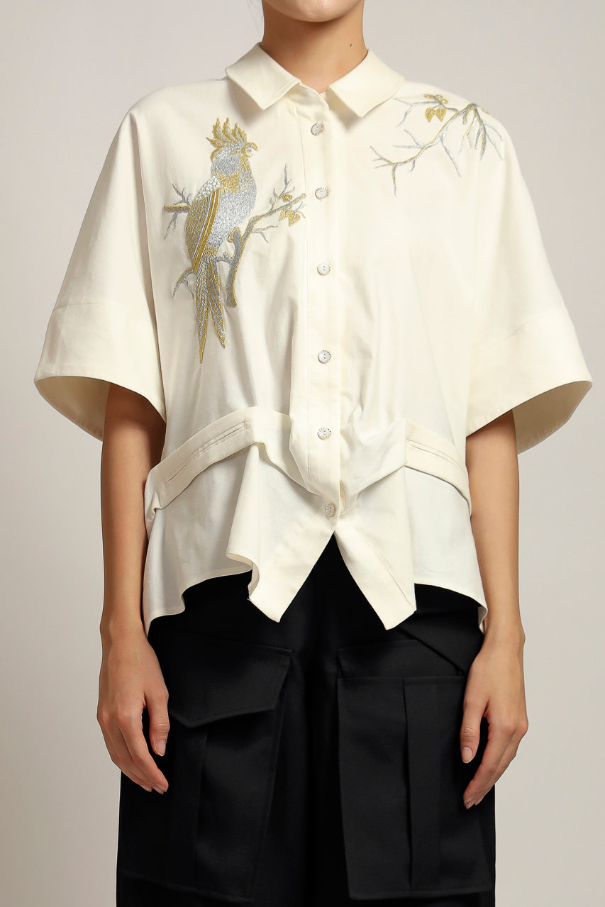 Bloom et Champs Kemeja Bordir Cacatu