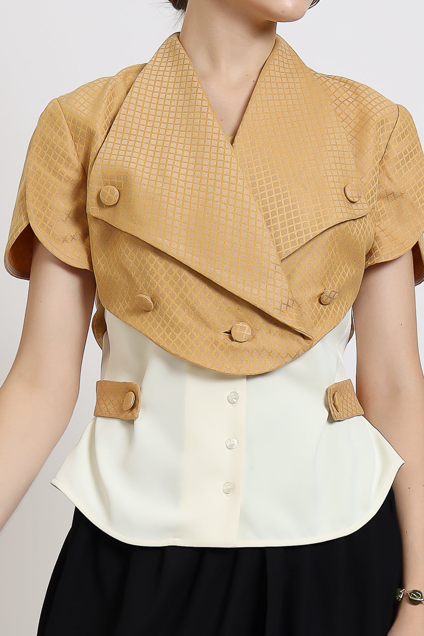 Bloom et Champs Honey Mustard Blouse